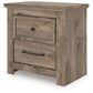 Rusticott - Two Drawer Night Stand - Brown