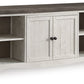 Havalance - Extra Large TV Stand - 2 Doors - Brown / Beige - Fraser Furniture & Mattresses