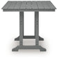 Sanctuary Beach - Square Counter Table With Umbrella Option - Dark Gray