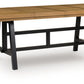 Galliden - Black / Brown - Rectangular Dining Room Extension Table