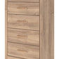 Kinlanni - Five Drawer Chest - Tan