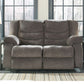 Tulen - Dark Gray - Reclining Loveseat