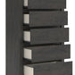 Fraluna - Charcoal - Five Drawer Chest