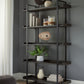 Kevmart - Grayish Brown / Black - Bookcase