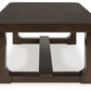 Breckington - Dark Brown - Rectangular Cocktail Table