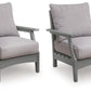Cove Beach - Lounge Chair With Cushion (Set of 2) - Gray