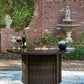 Monterey Point - Round Fire Pit Table - Dark Brown