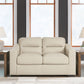 Treasure Trove - Almond - Loveseat - Leather Match