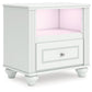 Kozlani - One Drawer Night Stand - White