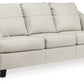 Genoa - Coconut - Queen Sofa Sleeper - Leather Match