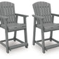 Sanctuary Beach - Barstool (Set of 2) - Dark Gray