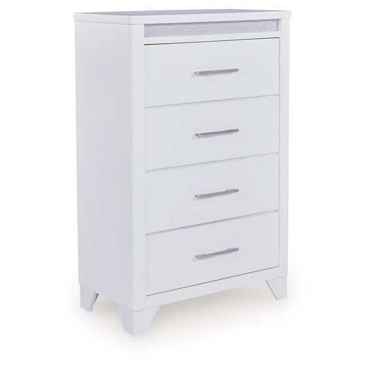 Jarlee - White - Four Drawer Chest