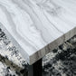 Mervannie - Square Dining Room Counter Table - Gray / Black