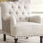 Tartonelle - Ivory / Taupe - Accent Chair