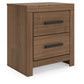 Broachmyn - Two Drawer Night Stand - Fraser Furniture & Mattresses
