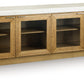 Adanworth - Accent Cabinet - Light Brown / Gray
