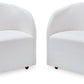 Rowanbeck - Ivory - Dining Upholstered Arm Chair (Set of 2)