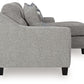 Keenelynn - Sofa Chaise - Nickel