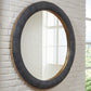Corinsworth - Accent Mirror - Charcoal / Brass Finish - Fraser Furniture & Mattresses