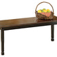 Owingsville - Black / Brown - Large Dining Room Bench