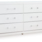 Maeling - Six Drawer Dresser - Fraser Furniture & Mattresses