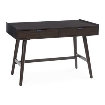 Dantenton - Home Office Desk - Merlot - Fraser Furniture & Mattresses