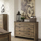 Trinell - Six Drawer Dresser - 61.34" x 15.98" x 42.99" - Brown Dark