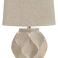 Edselham - Paper Table Lamp - Distressed Cream