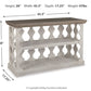 Havalance - Console Sofa Table - Gray / White