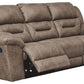 Stoneland - Fossil - Reclining Sofa - Faux Leather