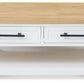 Ashbryn - White / Natural - Rectangular Cocktail Table