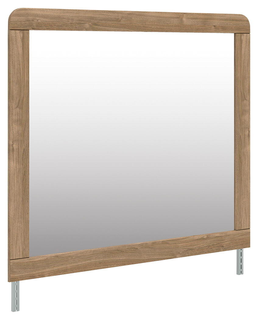 Gramburg - Bedroom Mirror - Warm Natural Brown - Fraser Furniture & Mattresses