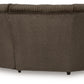 Top Tier - Chocolate - 6-Piece Reclining Sectional With Raf Press Back Chaise - Fabric