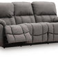 Bakerstein - Power Reclining Sofa With Adjustable Headrest - Galaxy