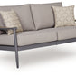 Ocean Beach - Loveseat With Cushion - Gray