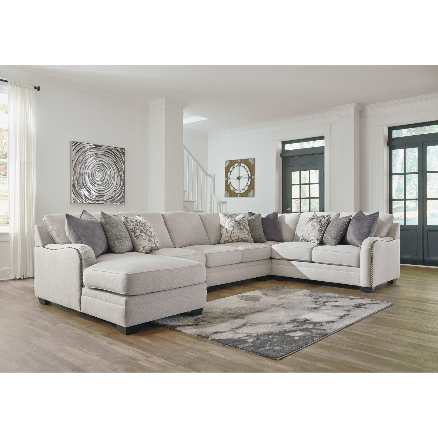 DELLARA 5 PC SECTIONAL WITH CHAISE - CHALK
