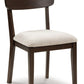Mallenette - Merlot - Dining Upholstered Side Chair (Set of 2)