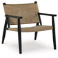 Halfmore - Black / Natural - Accent Chair