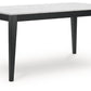 Jettaya - Black / White - Rectangular Dining Room Table