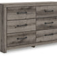 Graystorm - Brown Gray - Six Drawer Dresser