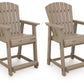 Seacliff Beach - Barstool (Set of 2) - Medium Brown