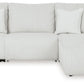 Top Tier - Alloy - 3-Piece Sectional Sofa With RAF Press Back Chaise