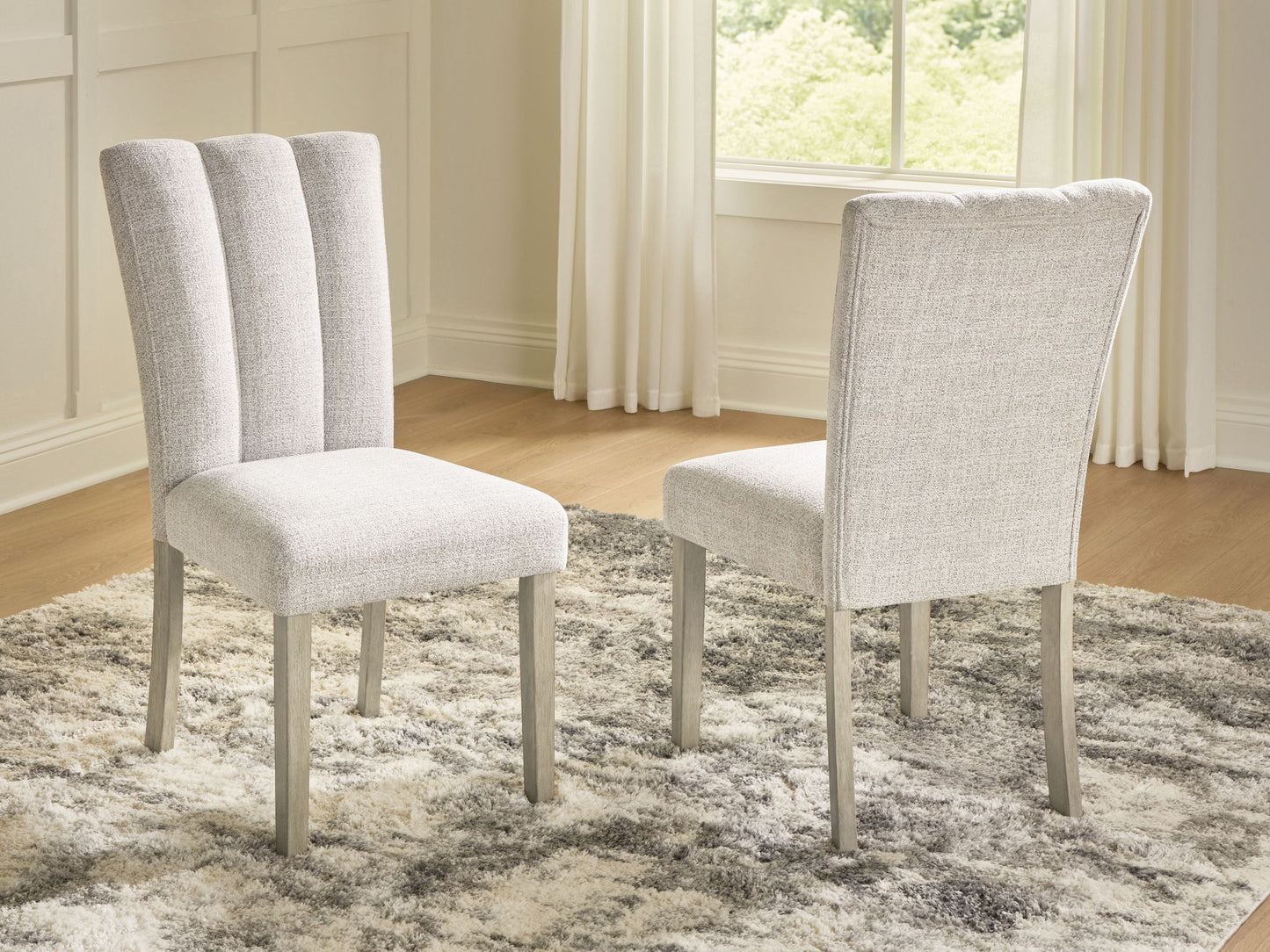 Larawyn - Dining Upholstered Side Chair (Set of 2) - Bisque - Fraser Furniture & Mattresses
