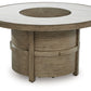 Rainier Ranch - Beige - Round Fire Pit Table