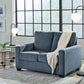 Rannis - Navy - Twin Sofa Sleeper - Fabric