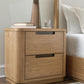 Pamaria - Two Drawer Night Stand - Light Brown