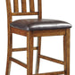 Ralene - Medium Brown - Upholstered Barstool (Set of 2)