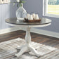 Nelling - White / Brown / Beige- Dining Room Table