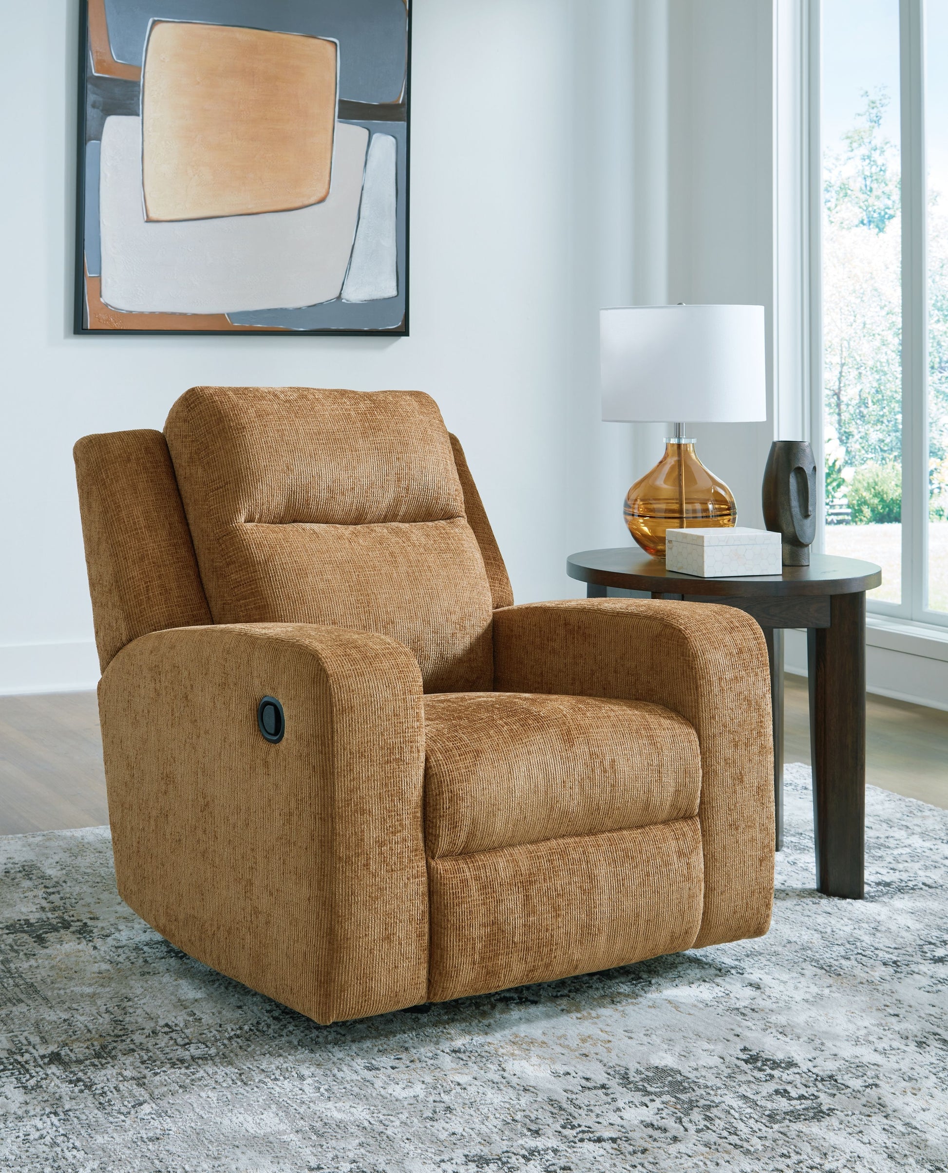 Kanlow - Honey - Rocker Recliner - Fabric