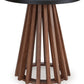 Kallari - Warm Brown / Black - Round End Table